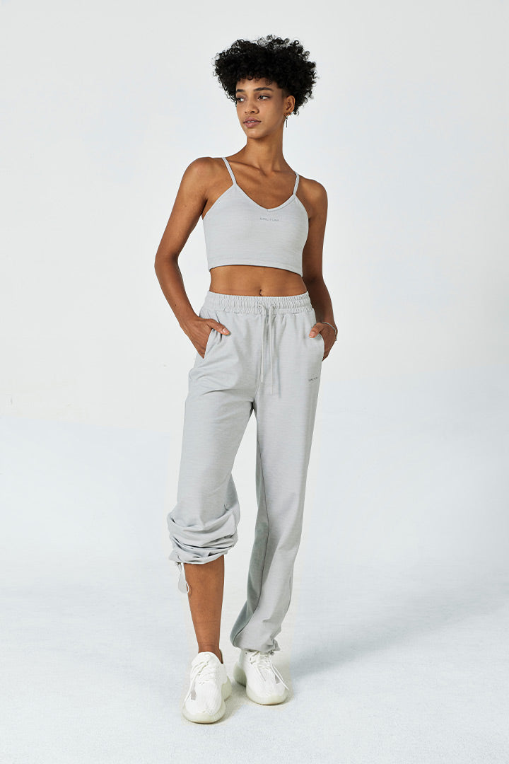 CloudFleece™ Adjustable Cropped Cami & Sweatpant Set - SALTUM SPORTS