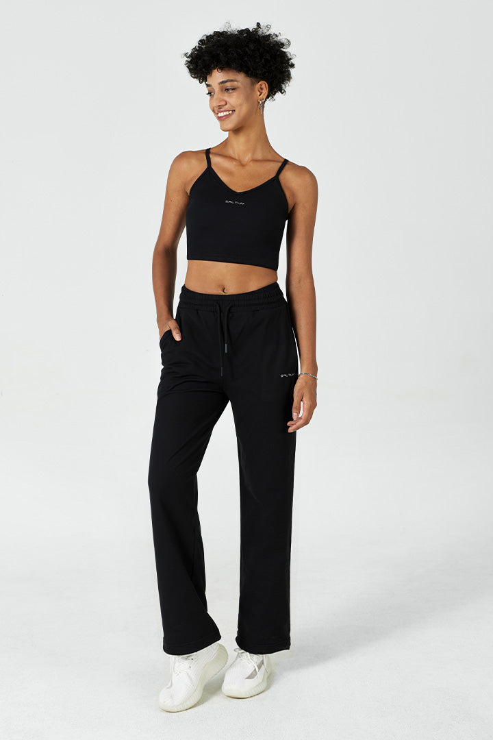 CloudFleece™ Adjustable Cropped Cami & Sweatpant Set - SALTUM SPORTS