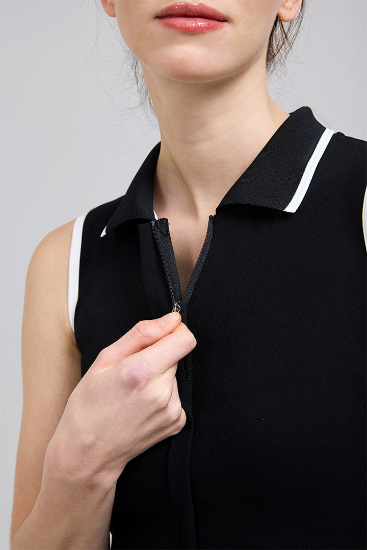 FlexEase™ Tennis Polo Dress - SALTUM SPORTS