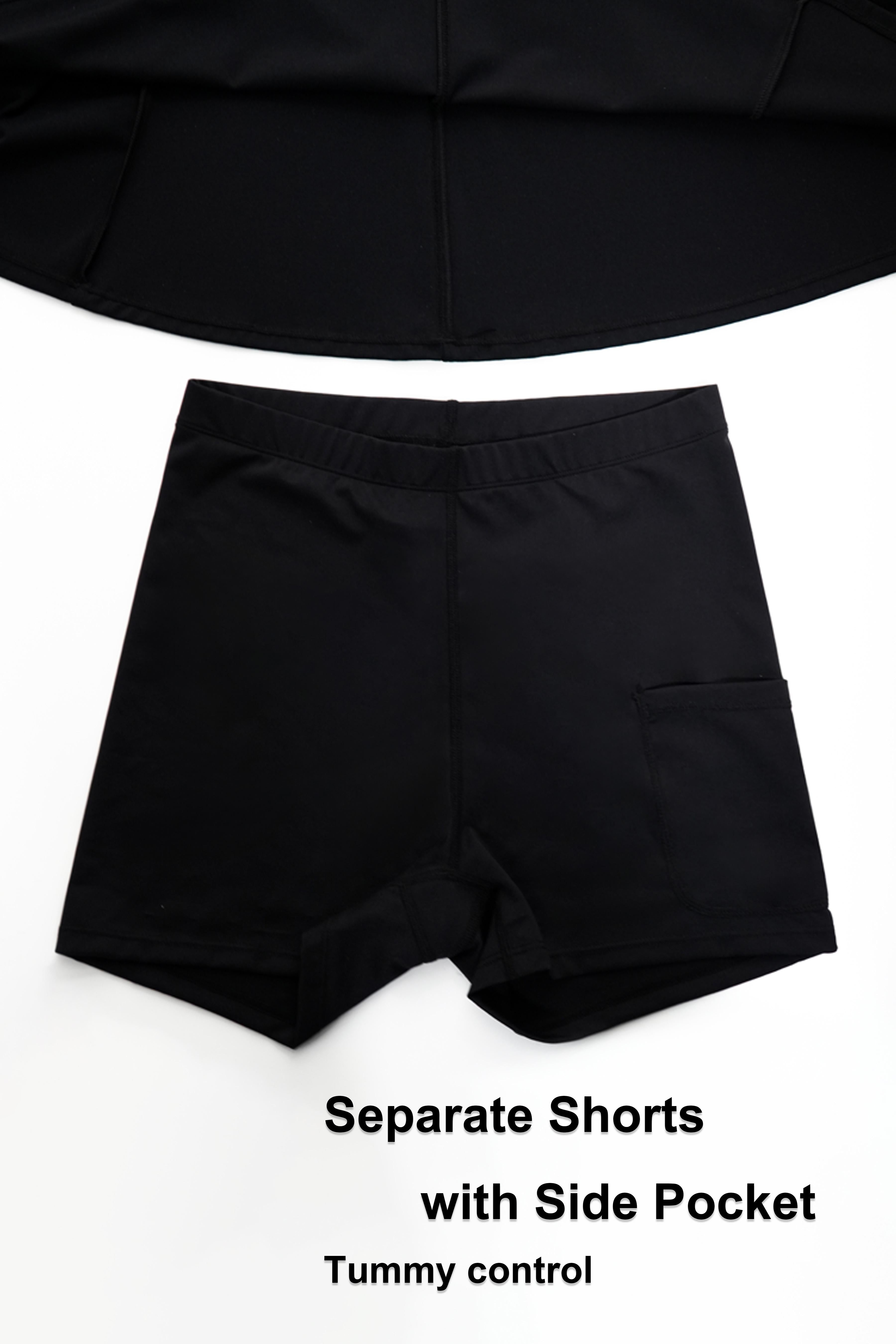 FlexEase™ Tennis Dress with Separate Short - SALTUM SPORTS