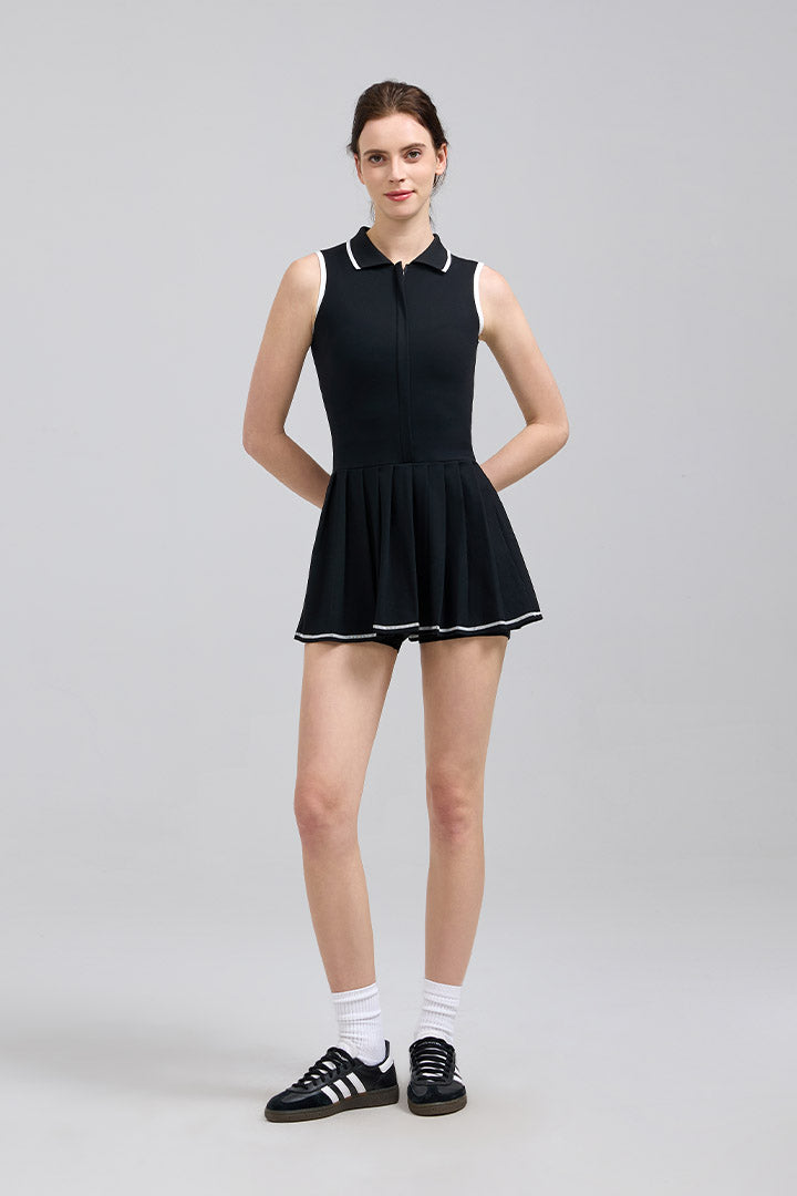 FlexEase™ Tennis Polo Dress - SALTUM SPORTS