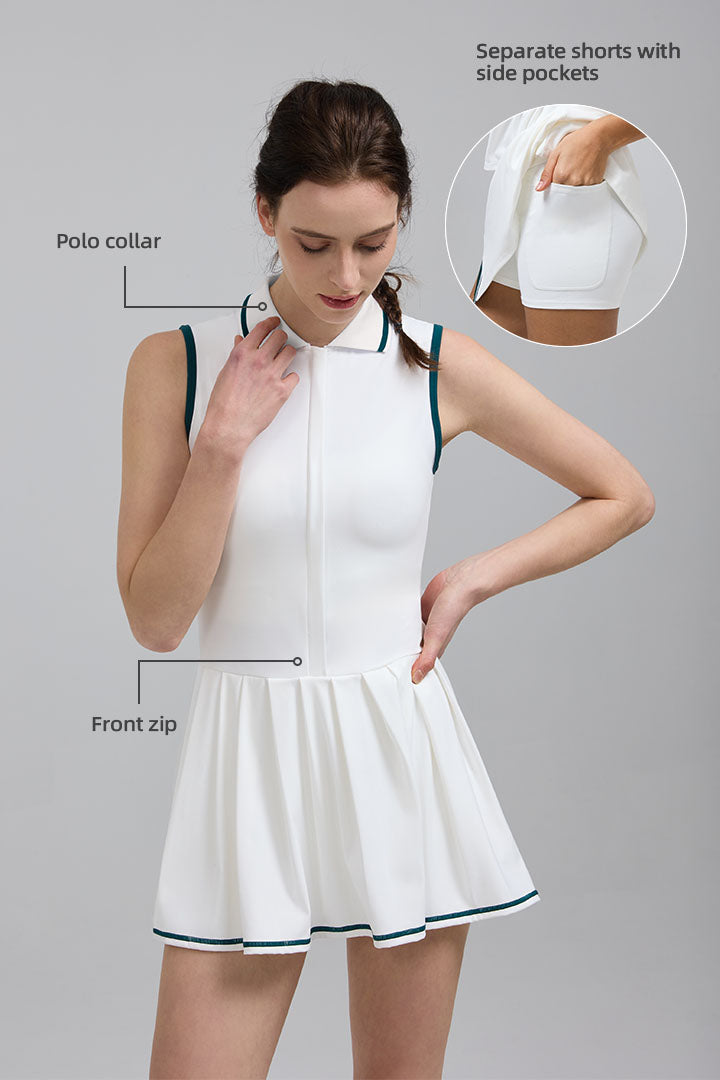 Saltum - FlexEase™ Tennis Polo Dress - SALTUM